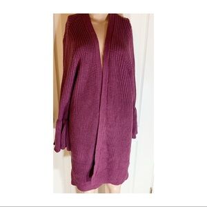 Torrid burgundy Open-Front Cardigan